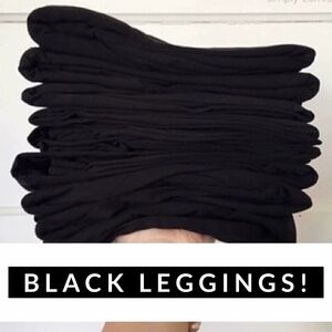 Bundle for @alphaarietis13  Lularoe Solid Black Leggings Sizes TC2 X 2